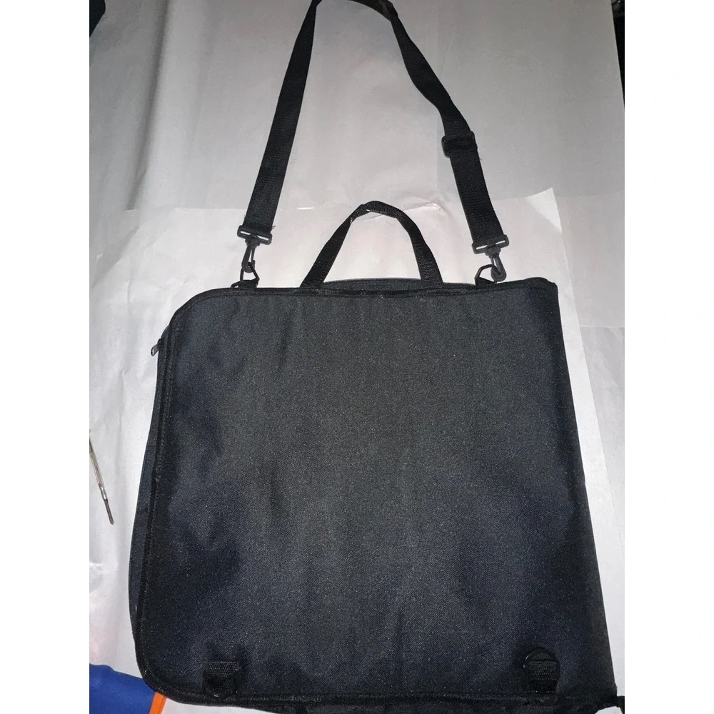 Paper Packer Black Canvas Scrapbooking Craft Organizer Bag Shoulder Strap